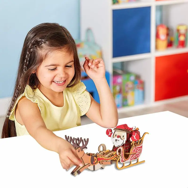 3D Wooden Christmas Puzzles Santa Elk Sleigh Wooden Puzzles 3D Wooden Puzzle Set for Adults & Kids STEM Toys Christmas Decor
3D Wooden Christmas Puzzles Santa Elk Sleigh Wooden Puzzles 3D Wooden Puzzle Set for Adults & Kids STEM Toys Christmas Decor