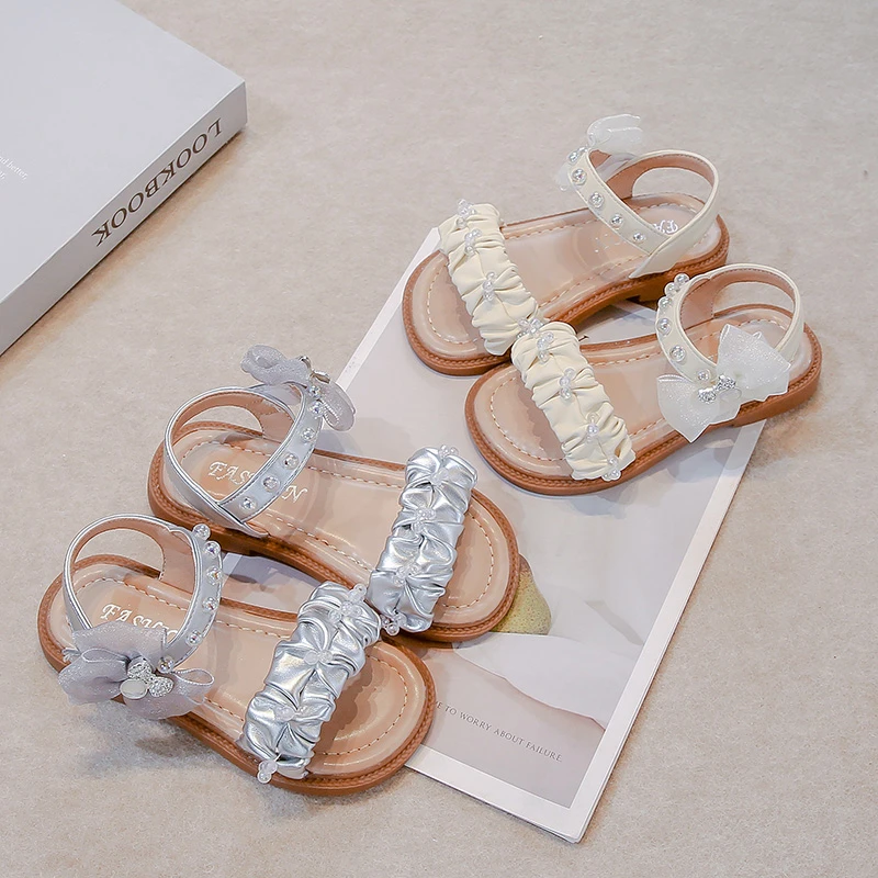 Girls Summmer Beach Shoes Pleated Sweet Kids Princess Sandals Lace Bows Sweet Open Toes Children Casual Shoes Non-slip Soft Sole
Girls Summmer Beach Shoes Pleated Sweet Kids Princess Sandals Lace Bows Sweet Open Toes Children Casual Shoes Non-slip Soft Sole