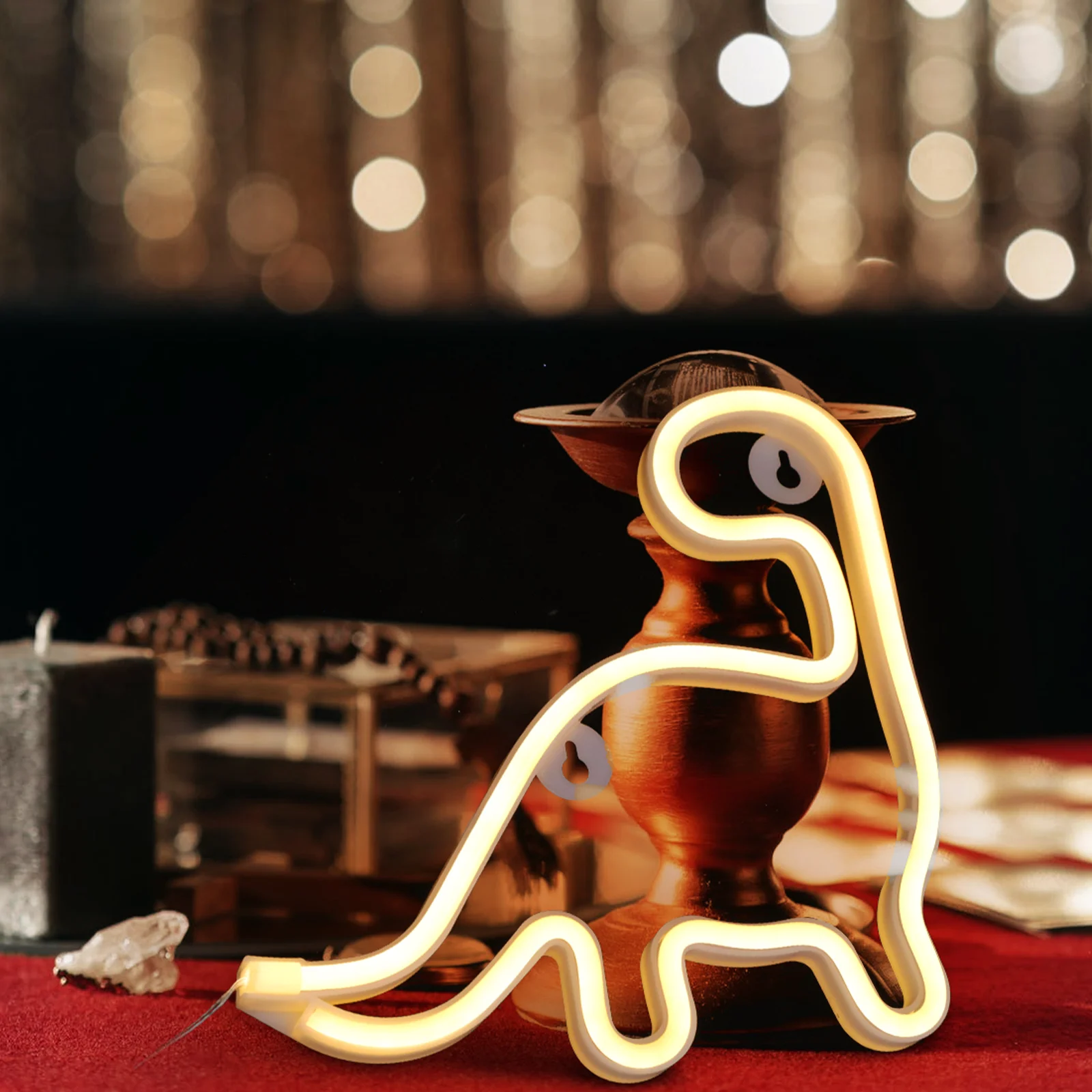Dinosaur Neon Sign Light Plastic LED Lamp Decorative Night Light for Bar Home Party Christmas New Year Gifts Stage Lighting
Dinosaur Neon Sign Light Plastic LED Lamp Decorative Night Light for Bar Home Party Christmas New Year Gifts Stage Lighting