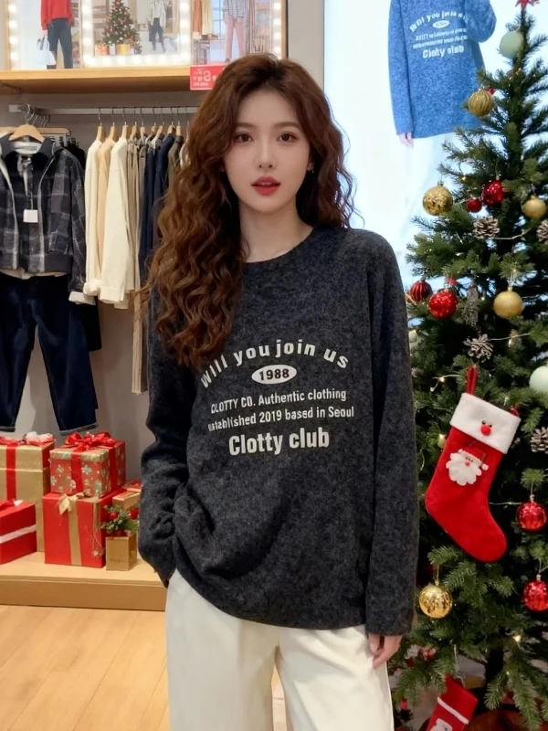 Свободный крой, корейский стиль, круглый вырез, бархатный свитшот, базовый слой, женская одежда, весна, большие размеры, плюс-сайз, длинный рукав, средний размер
Свободный крой, корейский стиль, круглый вырез, бархатный свитшот, базовый слой, женская одежда, весна, большие размеры, плюс-сайз, длинный рукав, средний размер