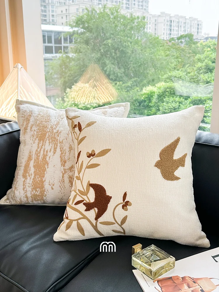 New Chinese Style Flower And Bird Patterned Pillowcase Living Room Sample Room Backrest Pillow Cover without Core Home Decor
New Chinese Style Flower And Bird Patterned Pillowcase Living Room Sample Room Backrest Pillow Cover without Core Home Decor