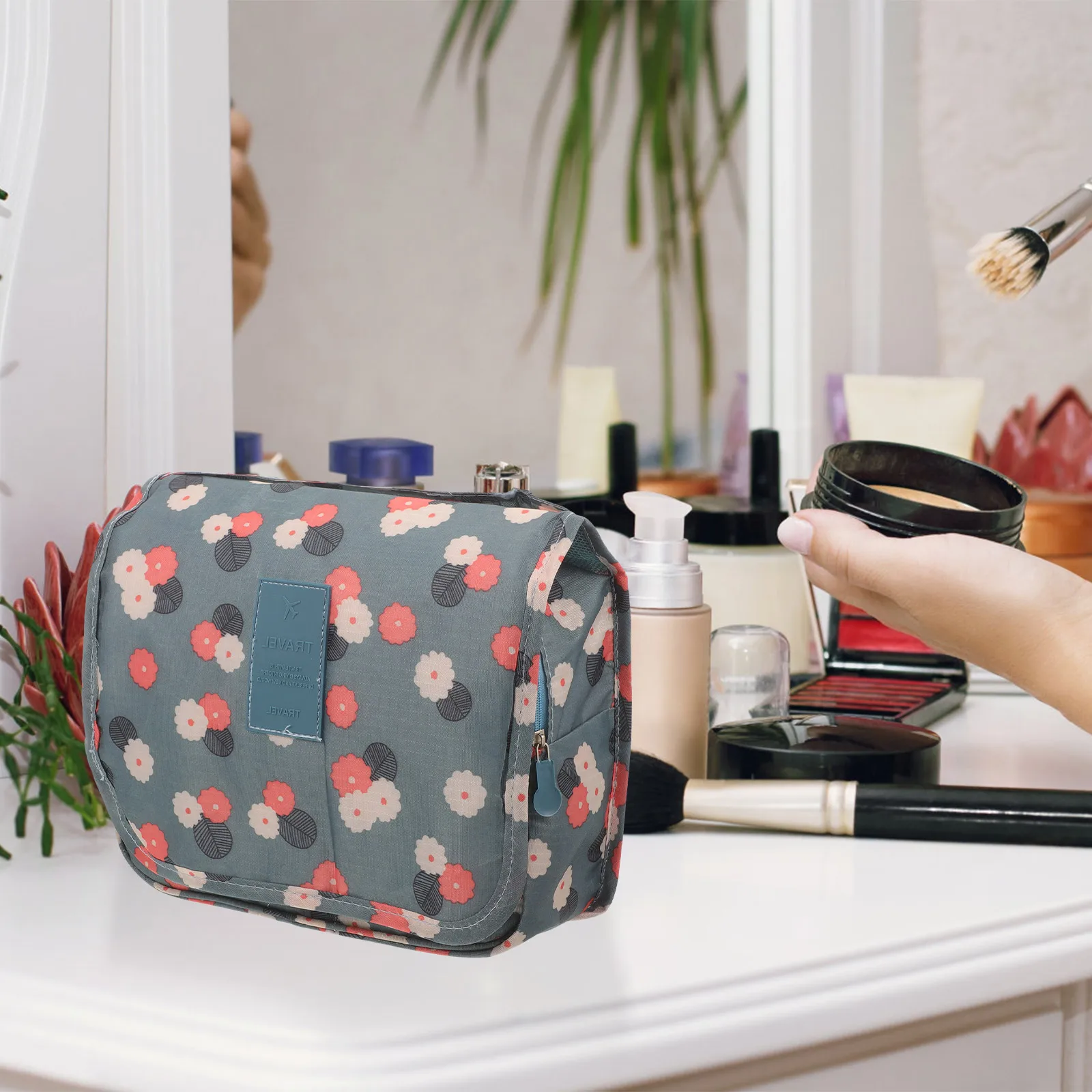 Hanging Toiletry Bag Polyester Storage Wash Hook Portable Makeup Travel Cosmetics Bag Long Time Use Small Daily
Hanging Toiletry Bag Polyester Storage Wash Hook Portable Makeup Travel Cosmetics Bag Long Time Use Small Daily