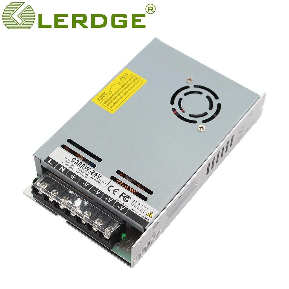 LERDGE Power Supply DC 300W 24V 12.5A Switching Power Ultra-thin Series 3D Printer Parts with DC Cooling Fan For LERDGE iX
LERDGE Power Supply DC 300W 24V 12.5A Switching Power Ultra-thin Series 3D Printer Parts with DC Cooling Fan For LERDGE iX