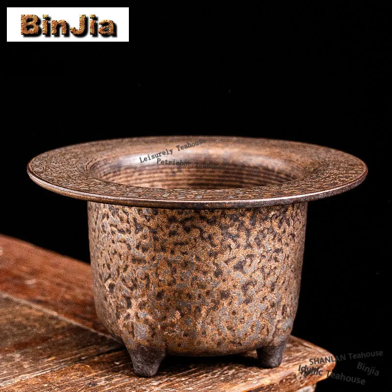Gilt Iron Glaze Four-legged Jianshui Washing Cup Bowl Water Washing Slag Tank Tea Residue Bucket Chaxi Equipment Ornaments Gifts
Gilt Iron Glaze Four-legged Jianshui Washing Cup Bowl Water Washing Slag Tank Tea Residue Bucket Chaxi Equipment Ornaments Gifts