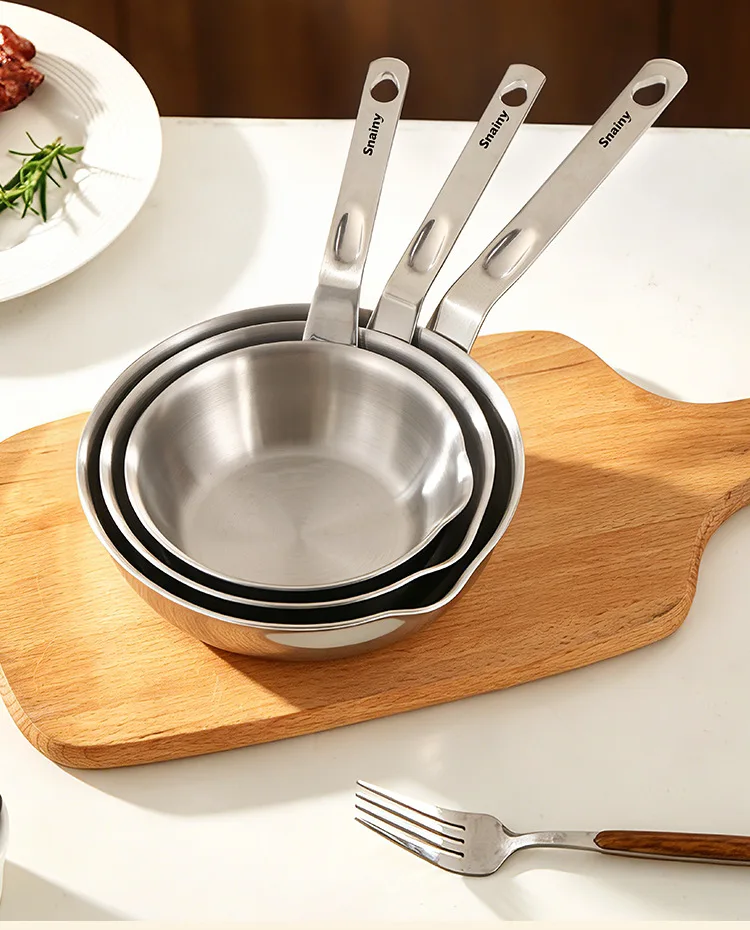 HYS stainless steel pan household induction cooker mini omelette uncoated frying pan small oil pan
HYS stainless steel pan household induction cooker mini omelette uncoated frying pan small oil pan