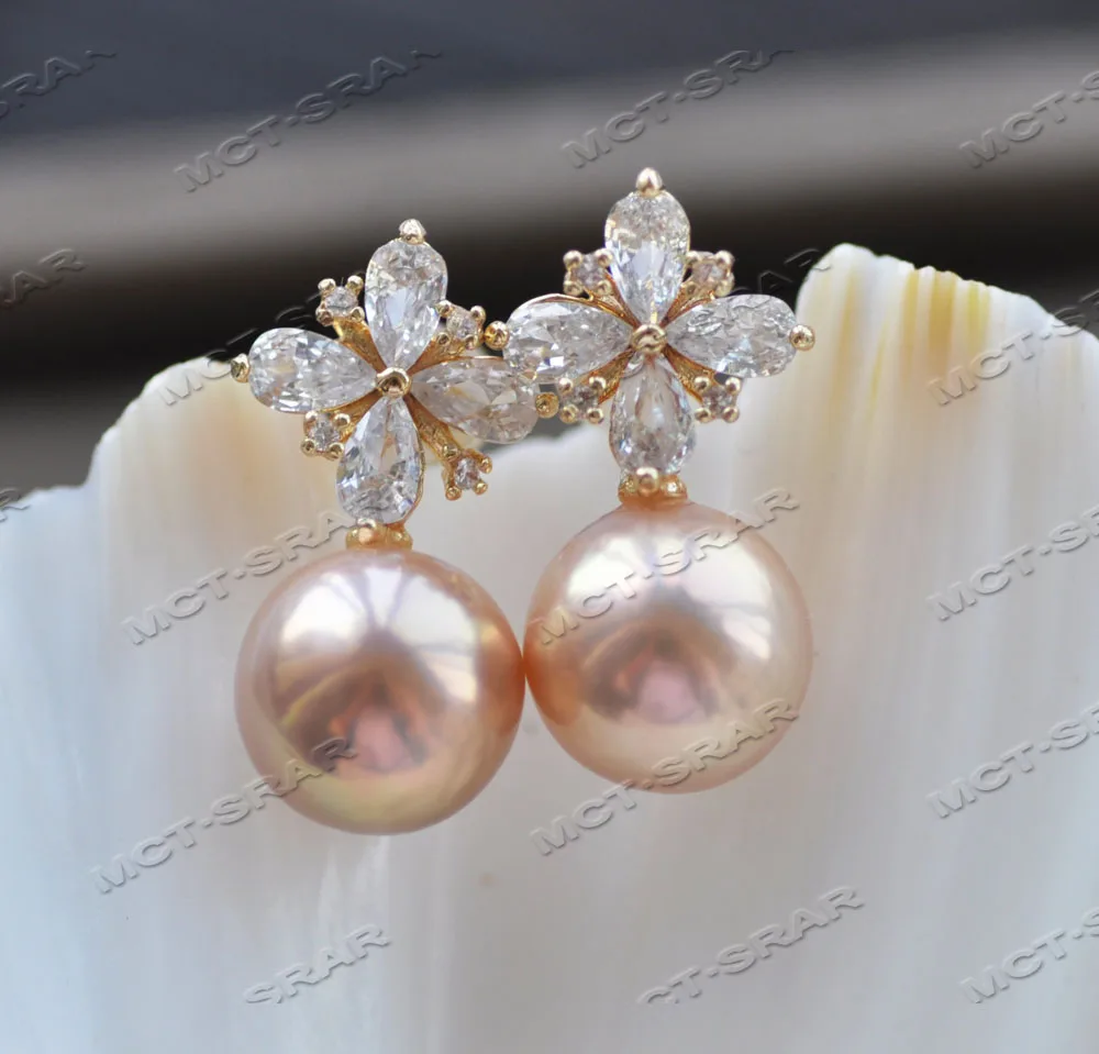 Z12040 A++ 11mm Lavender Round Edison Keshi Pearl Stud Earring CZ Flower
Z12040 A++ 11mm Lavender Round Edison Keshi Pearl Stud Earring CZ Flower