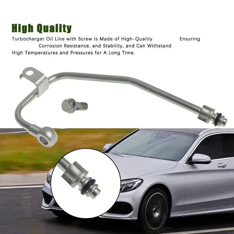 Engine Oil Feed Supply Delivery Line with Hollow Screw for C250 12-15 Replace 2710900477 0019972401 Auto Accessory 
Engine Oil Feed Supply Delivery Line with Hollow Screw for C250 12-15 Replace 2710900477 0019972401 Auto Accessory