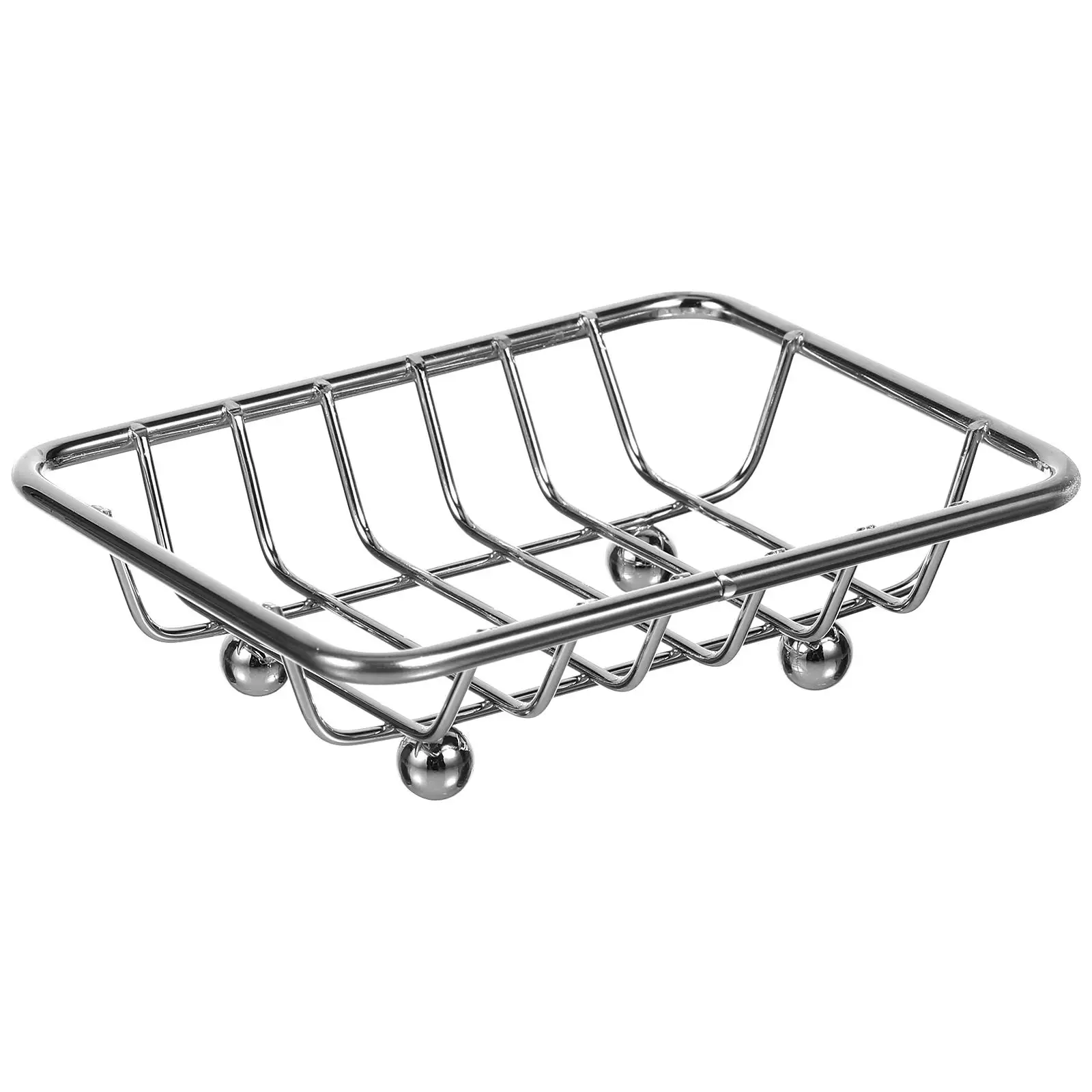 Bathroom Shelf Soap Holder Metal Tray Self Draining Dish Wrought Iron Silver Color Healthy Daily Life Kitchen Bathroom Use
Bathroom Shelf Soap Holder Metal Tray Self Draining Dish Wrought Iron Silver Color Healthy Daily Life Kitchen Bathroom Use