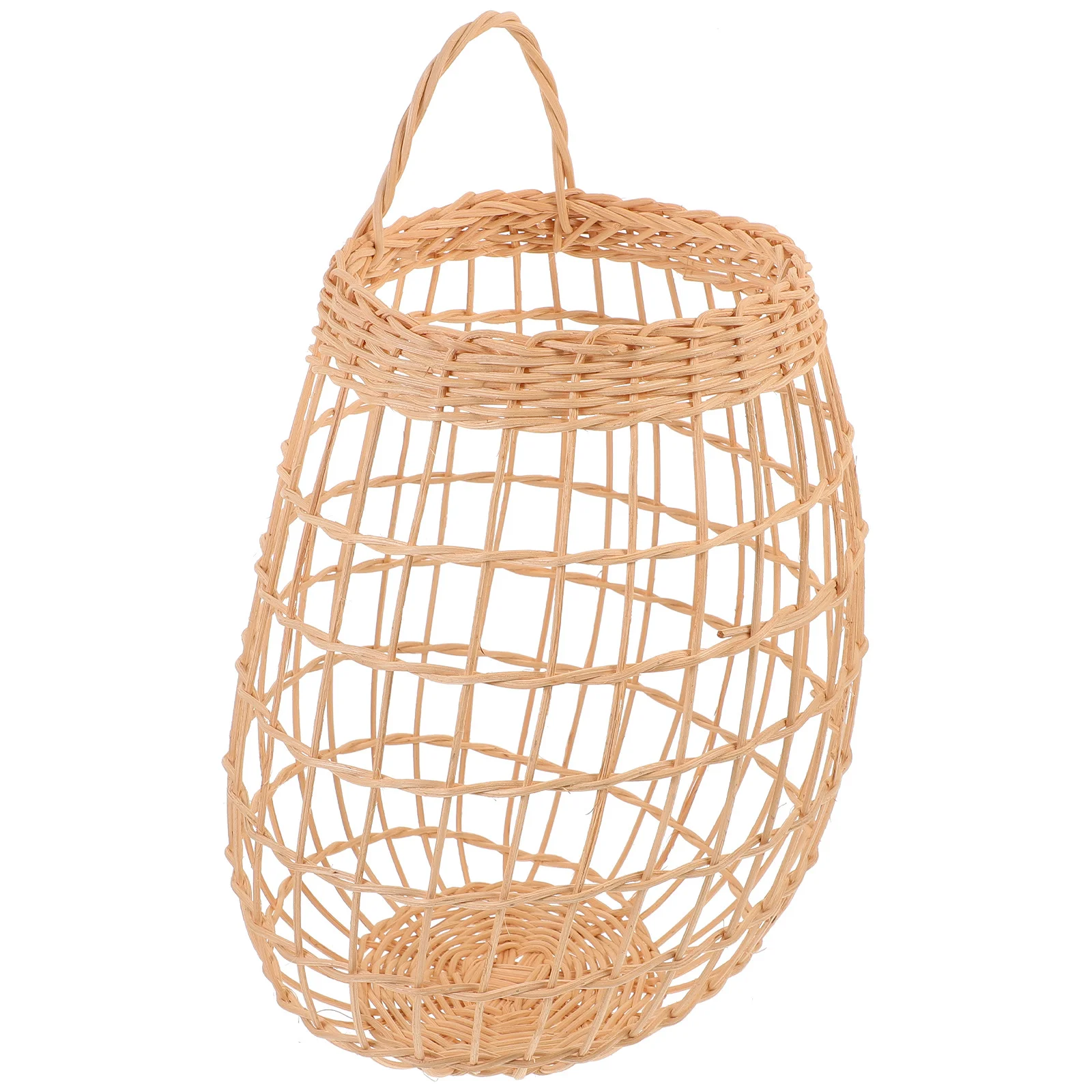Household Imitation Rattan Woven Basket Wall-Mounted Ventilated Hanging Basket Multi-Purpose Storage for Garlic Ginger
Household Imitation Rattan Woven Basket Wall-Mounted Ventilated Hanging Basket Multi-Purpose Storage for Garlic Ginger