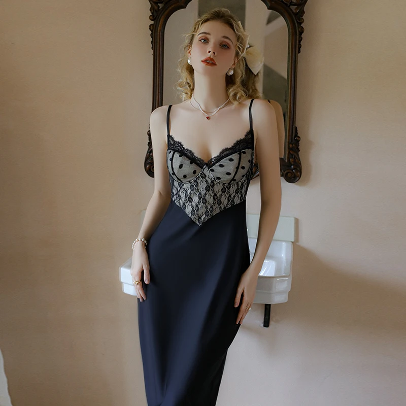 Elegant Black Lace Backless Nightgown Nightwear Women Sexy Female Lingerie Hot Night Dress Sleepwear Babydooll Woman Night Dress
Elegant Black Lace Backless Nightgown Nightwear Women Sexy Female Lingerie Hot Night Dress Sleepwear Babydooll Woman Night Dress