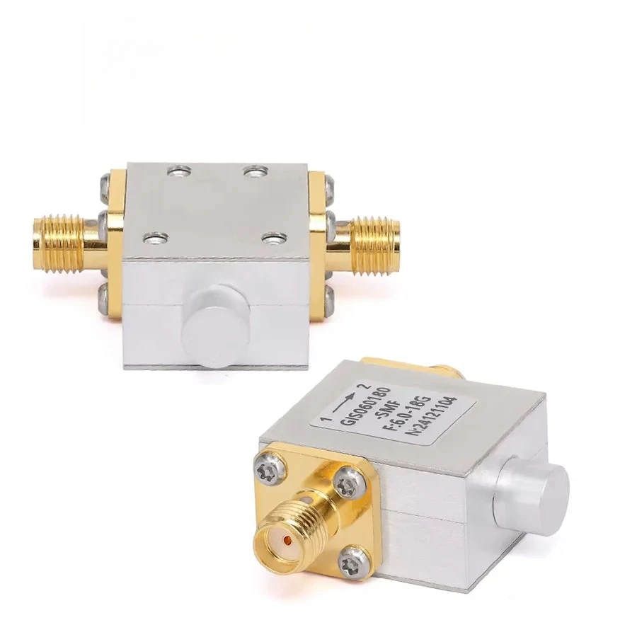 Isolator With 11dB Isolation From 6GHz To 18GHz, 10 Watts And SMA Female
Isolator With 11dB Isolation From 6GHz To 18GHz, 10 Watts And SMA Female
