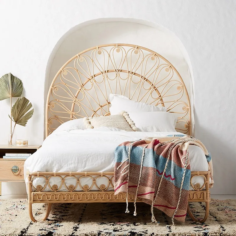 Rattan Bed Indonesian Rattan Furniture Creative Bedroom B & B Inn Rattan Art Double Bed
Rattan Bed Indonesian Rattan Furniture Creative Bedroom B & B Inn Rattan Art Double Bed