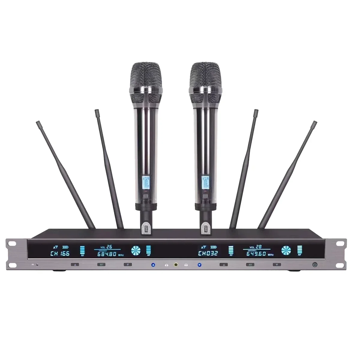 NewEM9000 True Diversity Цифровой беспроводной микрофон EW 9000 Система 2 SKM9000 Цвет покрытия Красивый портативный светодиодный большой экран
NewEM9000 True Diversity Цифровой беспроводной микрофон EW 9000 Система 2 SKM9000 Цвет покрытия Красивый портативный светодиодный большой экран