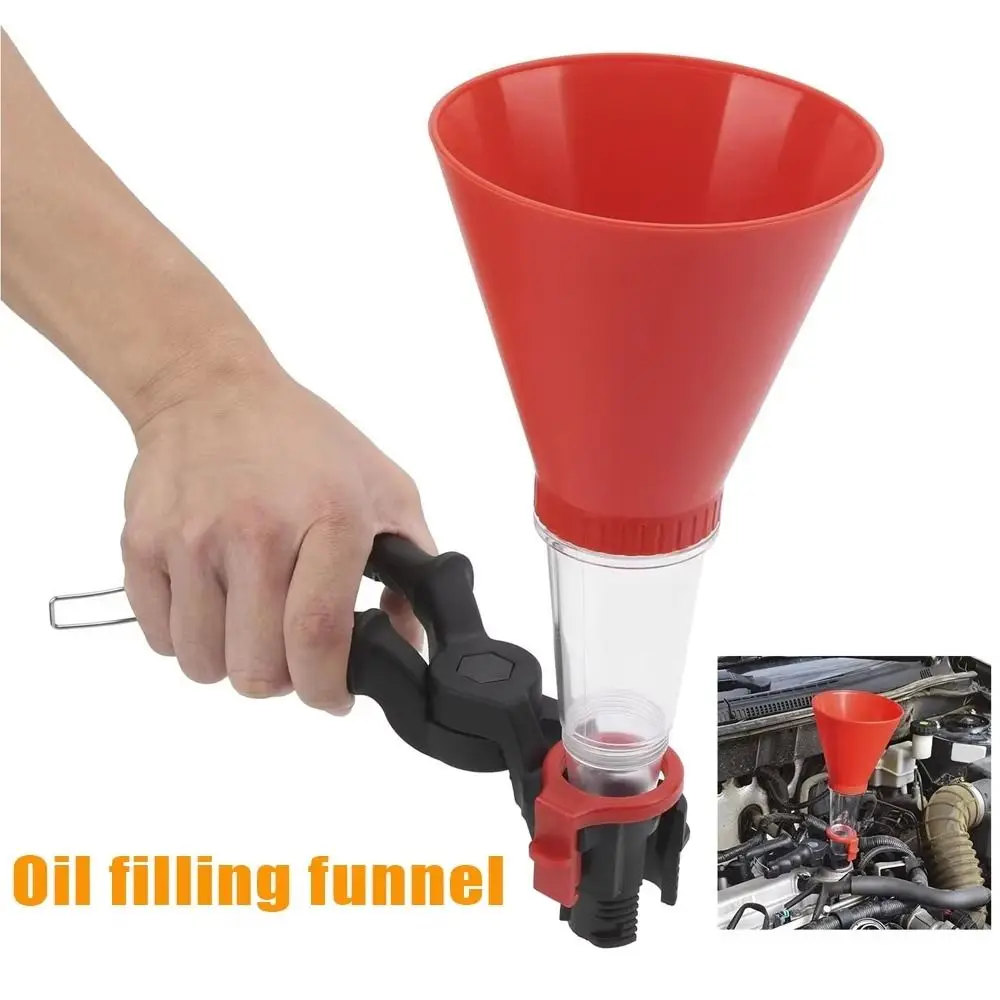 Universal Engine Oil Filling Funnel Set Plastic Adjustable Adapters Change Equipment Car Refueling Accessories Tool
Universal Engine Oil Filling Funnel Set Plastic Adjustable Adapters Change Equipment Car Refueling Accessories Tool
