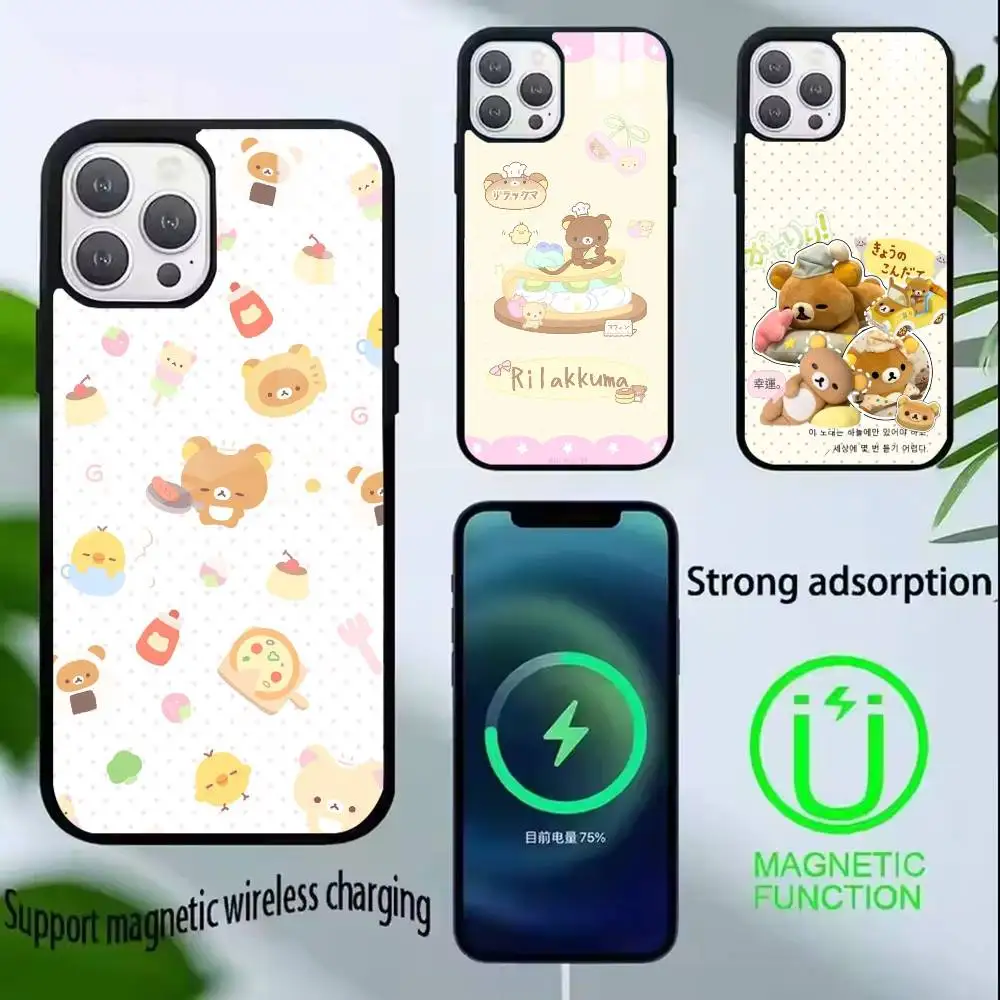 Cute Cartoon Rilakkuma Phone Case For iPhone17,16,15,14,13,12,11 Plus,Pro Compatible with magnetic wireless charging
Cute Cartoon Rilakkuma Phone Case For iPhone17,16,15,14,13,12,11 Plus,Pro Compatible with magnetic wireless charging
