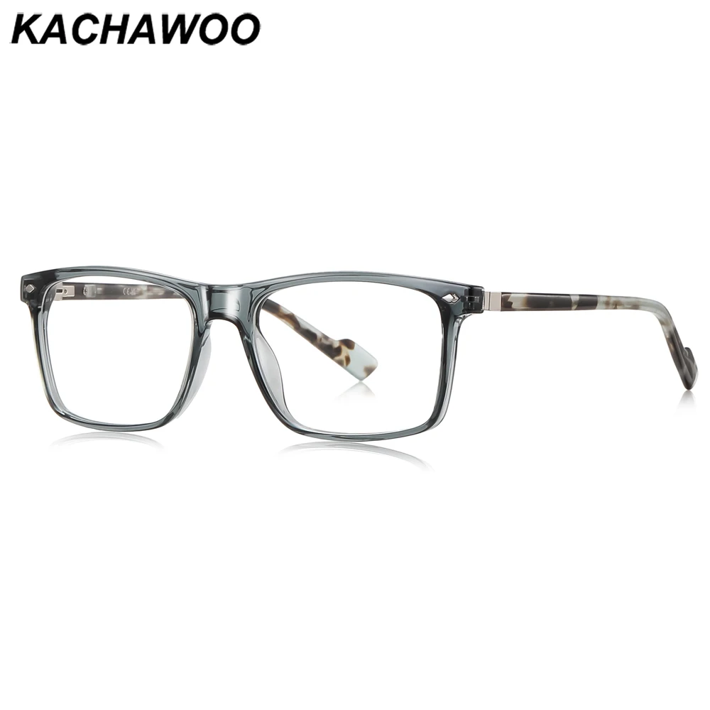 Kachawoo retro square glasses frame for men acetate TR90 frame blue light blocking glasses male European style grey brown green
Kachawoo retro square glasses frame for men acetate TR90 frame blue light blocking glasses male European style grey brown green
