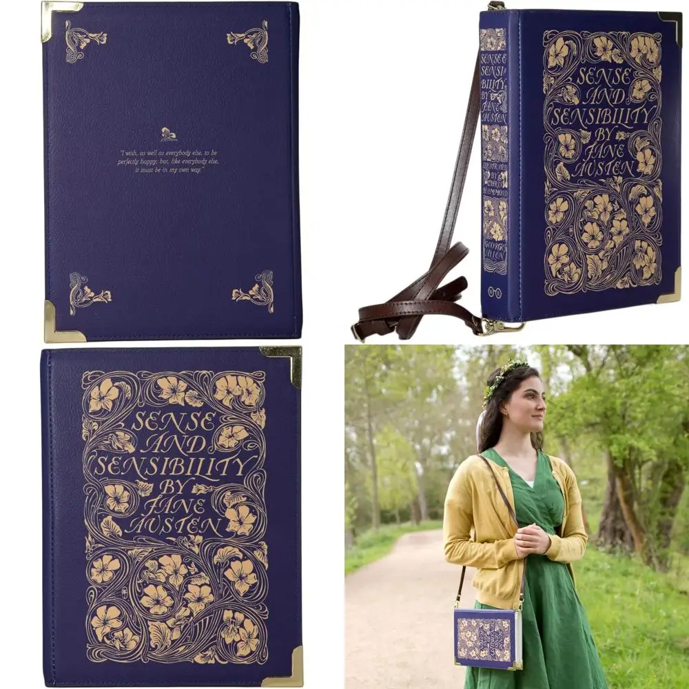 Сумка через плечо Sense and Sensibility для любителей книг — веганская кожа, просторная
Сумка через плечо Sense and Sensibility для любителей книг — веганская кожа, просторная