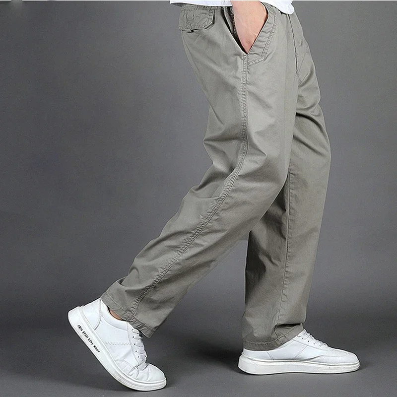 New Four Seasons Men's Casual Pants Men's Solid Loose Mid Waist Plus Size Straight Sweatpants
New Four Seasons Men's Casual Pants Men's Solid Loose Mid Waist Plus Size Straight Sweatpants