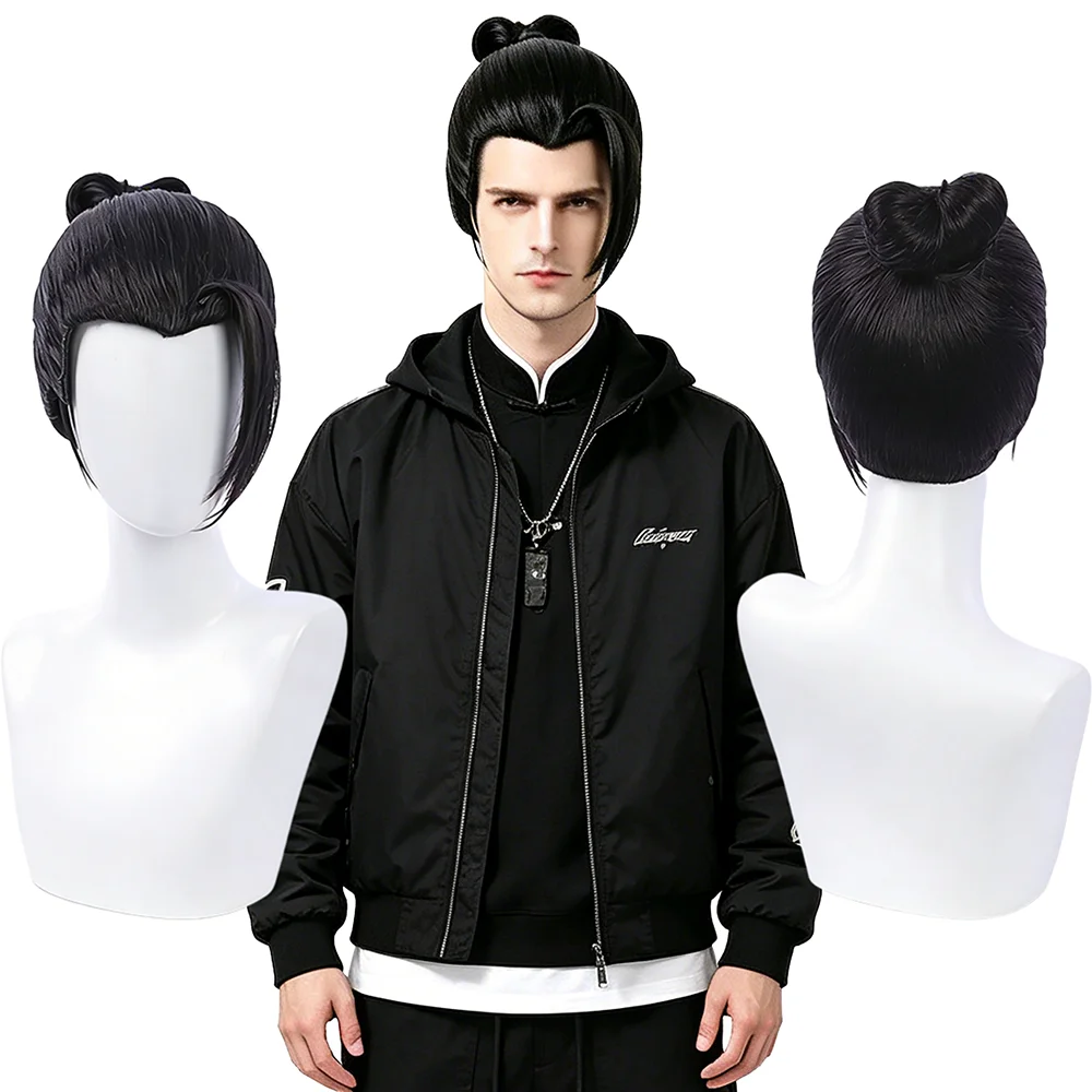 Anime Jujutsu Kaisen Geto Suguru Cosplay Wig Pre-styled High Bun Realistic Widow's Peak Synthetic Wig For Men Halloween Party
Anime Jujutsu Kaisen Geto Suguru Cosplay Wig Pre-styled High Bun Realistic Widow's Peak Synthetic Wig For Men Halloween Party