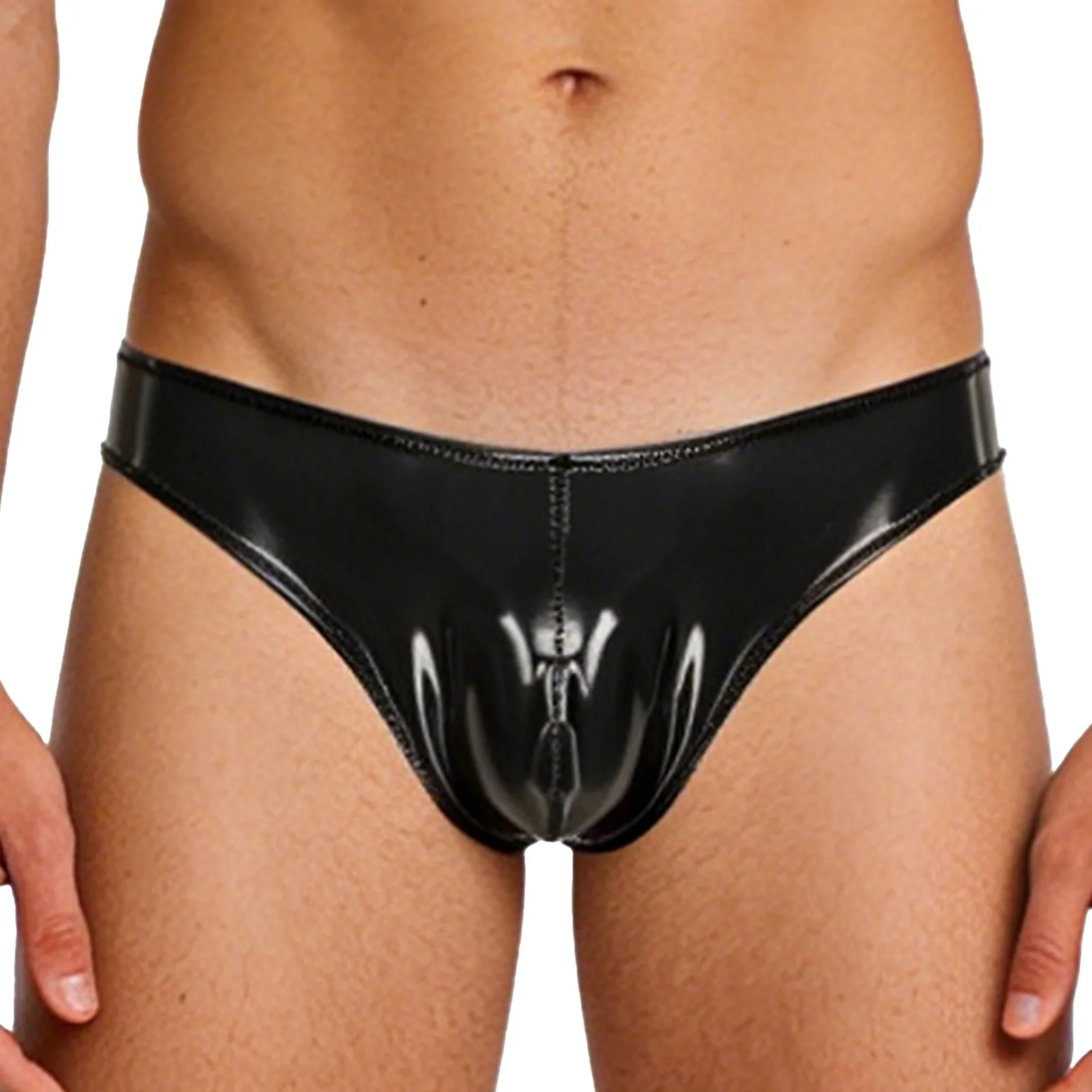 Swimwear Mens Swimsuit Wet Look PU Leather Micro Briefs Underwear Bugle Pouch Mini Bikini Underwear Rave Pole Dance Clubwear
Swimwear Mens Swimsuit Wet Look PU Leather Micro Briefs Underwear Bugle Pouch Mini Bikini Underwear Rave Pole Dance Clubwear