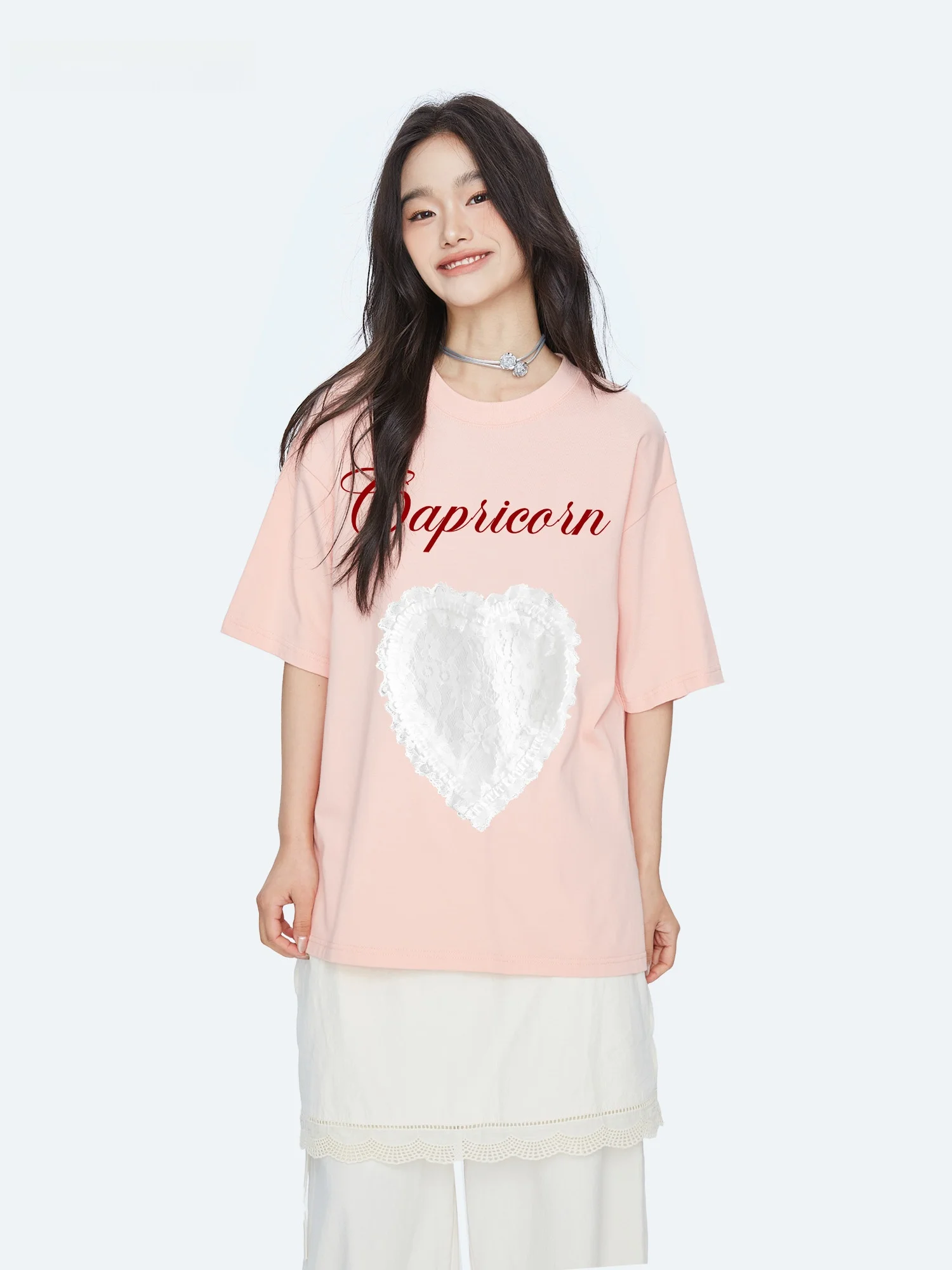 Capricorn American Lace Strawberry Pure Cotton Short Sleeve Women's T-shirt Summer New Loose Half Sleeve Top Street Style Pri...
Capricorn American Lace Strawberry Pure Cotton Short Sleeve Women's T-shirt Summer New Loose Half Sleeve Top Street Style Pri...