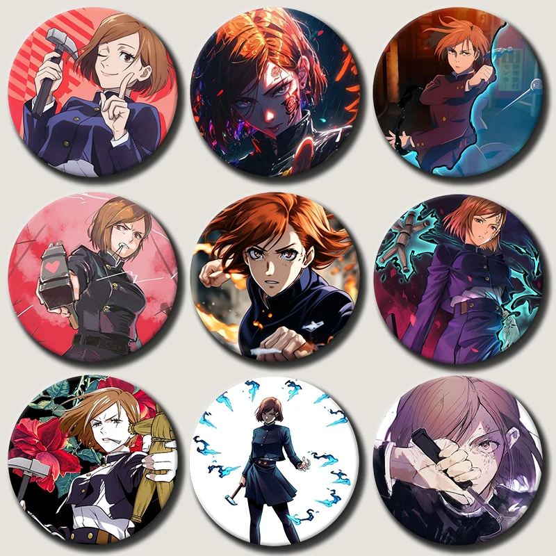 Anime Character Nobara Kugisaki Pins Tinplate Badge Cartoon Brooches for Backpack Hat Clothes Decoration Fans Collection Gifts
Anime Character Nobara Kugisaki Pins Tinplate Badge Cartoon Brooches for Backpack Hat Clothes Decoration Fans Collection Gifts