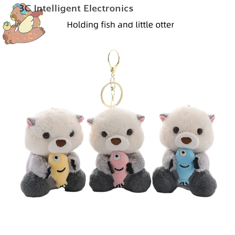 1 Piece Stylish Backpack Keyring Cute Otters Holding Fish Plush Pendant Keychain Lovely School Bag Key Wallet Decoration
1 Piece Stylish Backpack Keyring Cute Otters Holding Fish Plush Pendant Keychain Lovely School Bag Key Wallet Decoration
