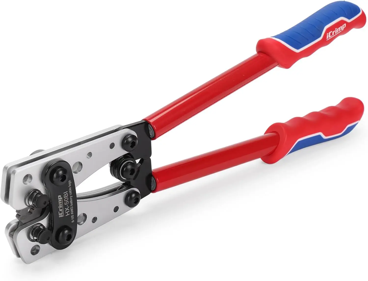 Cable Lug Crimping Tool for Heavy Duty Wire Lugs, Battery Terminal, Copper Lugs AWG 8-1/0, Hexagonal Dies with Embossing
Cable Lug Crimping Tool for Heavy Duty Wire Lugs, Battery Terminal, Copper Lugs AWG 8-1/0, Hexagonal Dies with Embossing