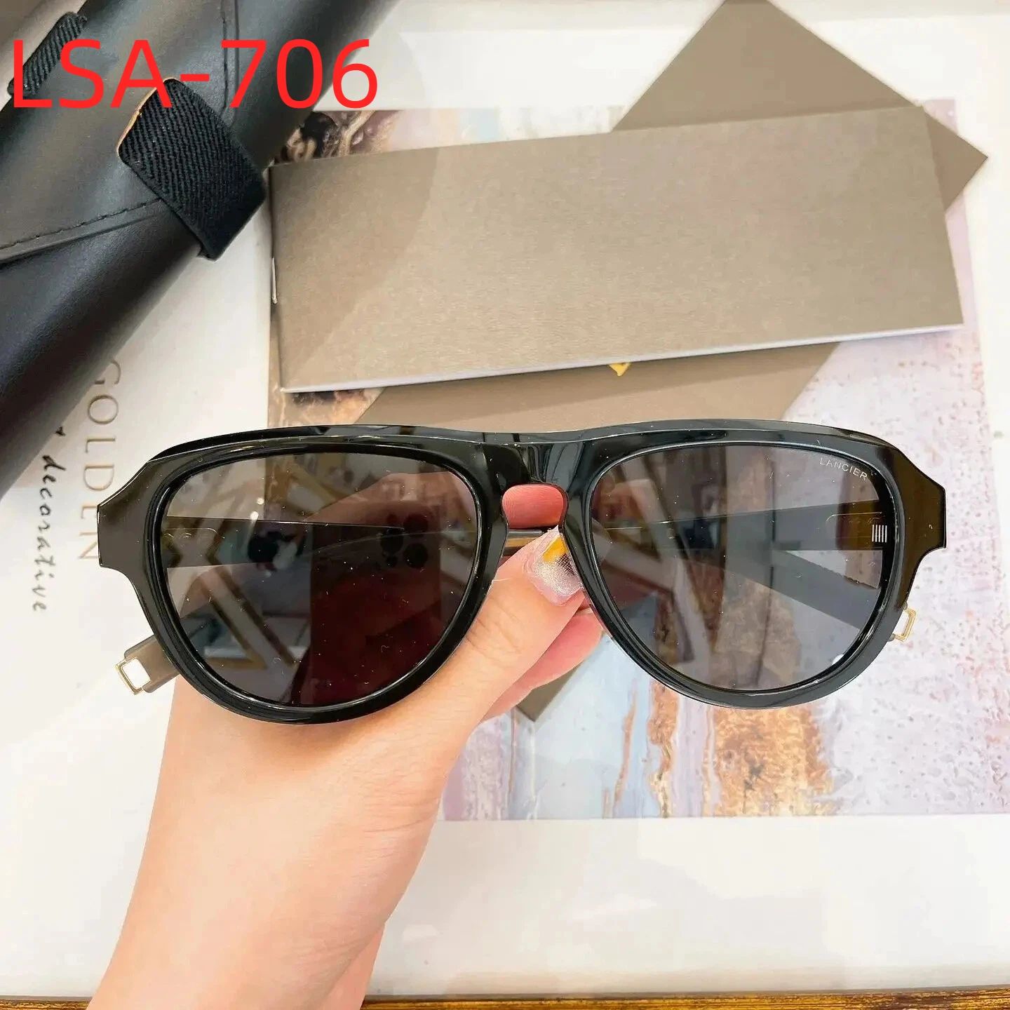 New DT LANCIER LSA-706 DLS706-A Premium Acetate Frame Casual Womens Sunglasses Stylish UV400 Retro Men's Sun Glasses With Box
New DT LANCIER LSA-706 DLS706-A Premium Acetate Frame Casual Womens Sunglasses Stylish UV400 Retro Men's Sun Glasses With Box