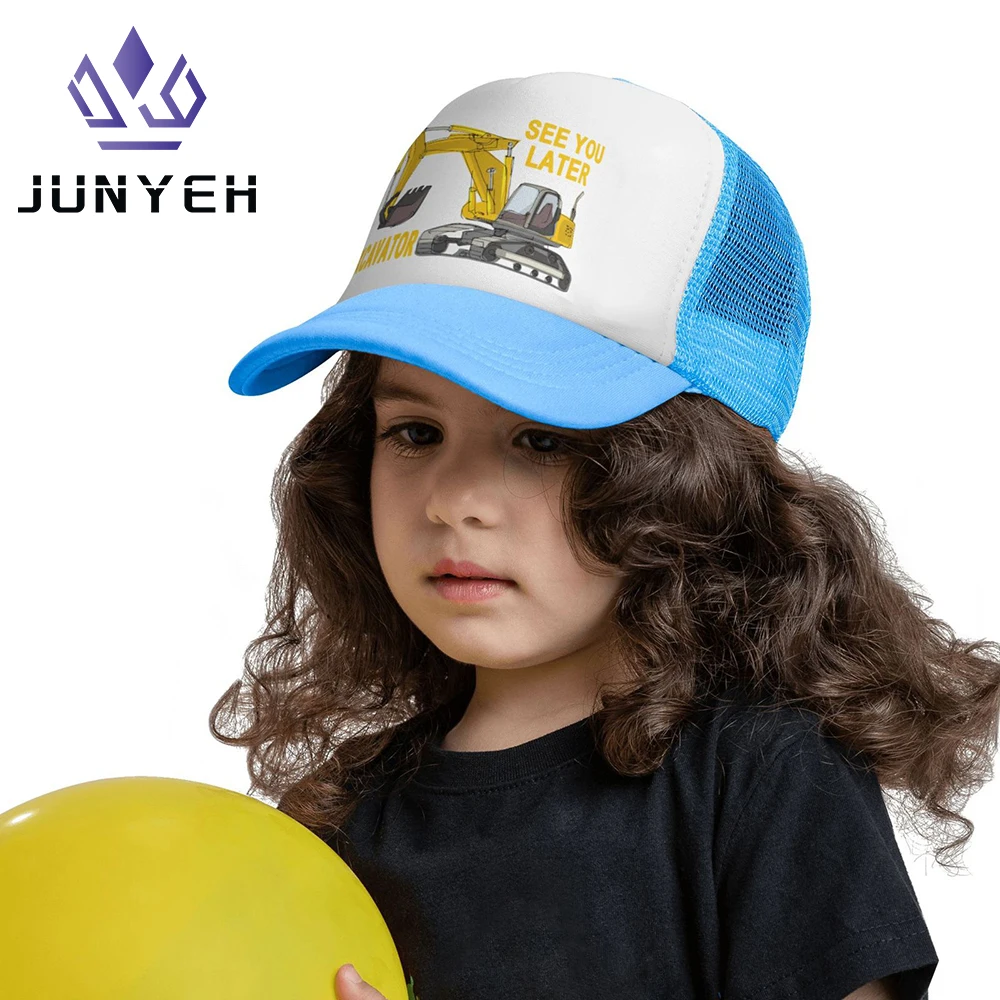Boys' Trucker Hat See You Later Excavator Back Mesh Baseball Cap Outdoor Summer Hats For Girls Kids 3-8 Years
Boys' Trucker Hat See You Later Excavator Back Mesh Baseball Cap Outdoor Summer Hats For Girls Kids 3-8 Years