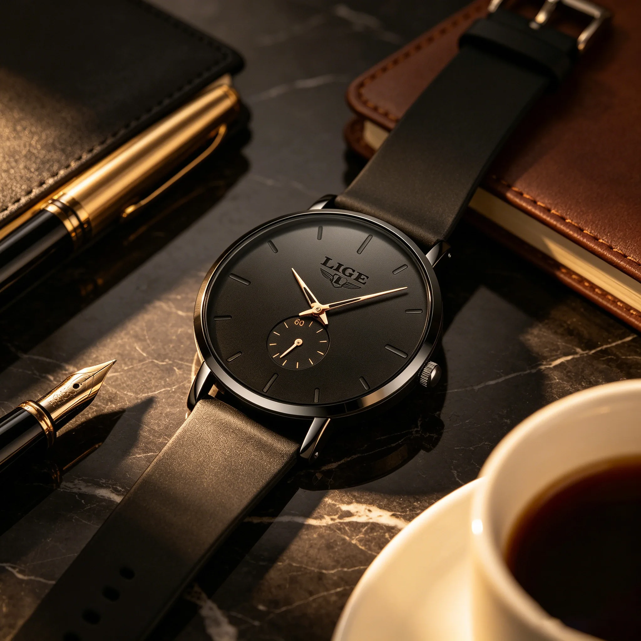 LIGE Top Brand Luxury Casual Watch For Men Waterproof Fashion Clock Quartz Watches Thin Wristwatch Gold Relogio Masculino
LIGE Top Brand Luxury Casual Watch For Men Waterproof Fashion Clock Quartz Watches Thin Wristwatch Gold Relogio Masculino