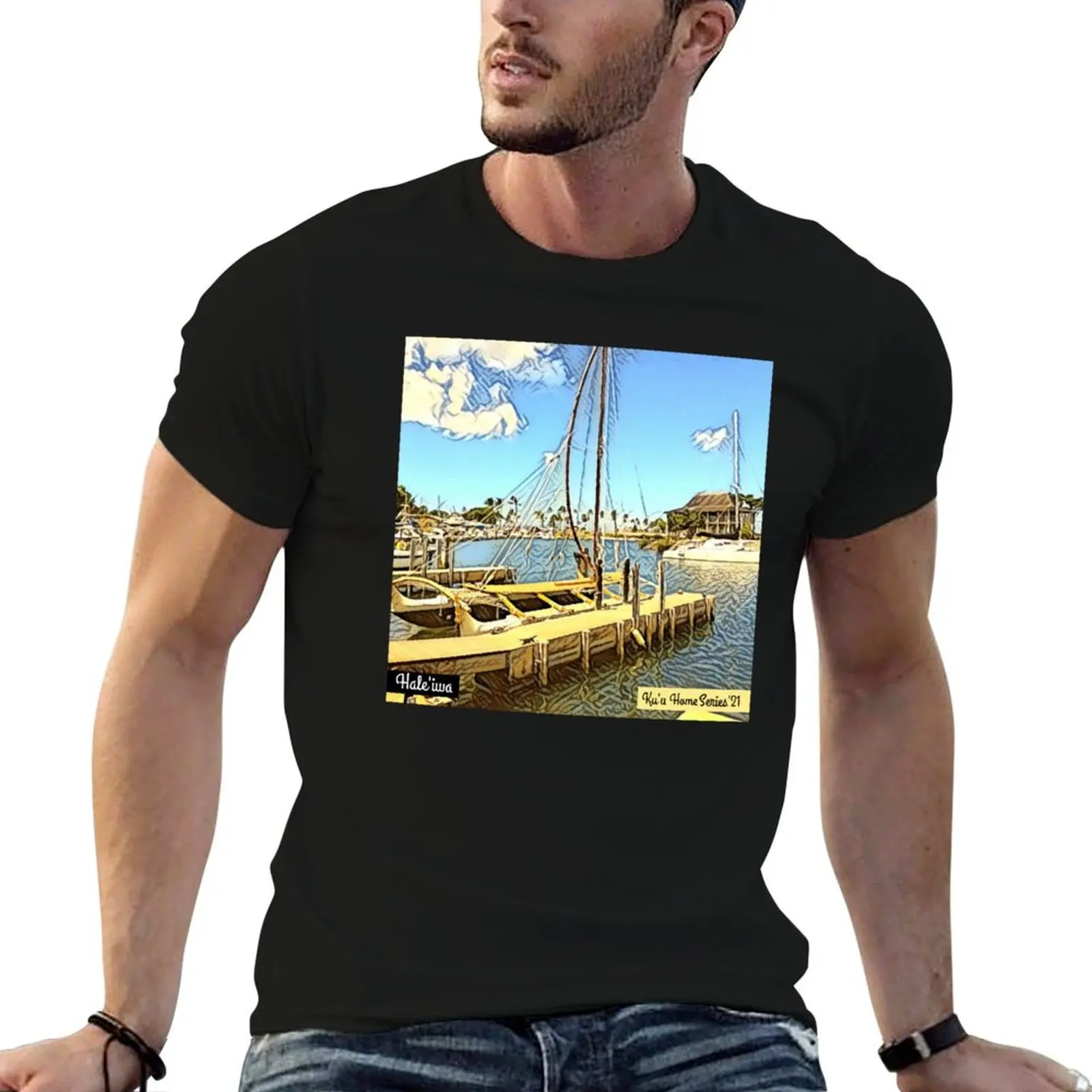 Ku'u Home Series: Hale'iwa Boat Harbor T-Shirt designer shirts Man t-shirt graphic shirts cotton graphic tees T-shirt men
Ku'u Home Series: Hale'iwa Boat Harbor T-Shirt designer shirts Man t-shirt graphic shirts cotton graphic tees T-shirt men