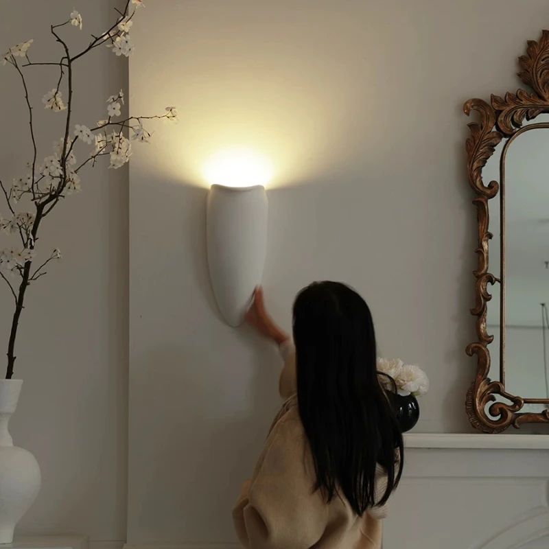 French Art White Gypsum Wall Lamp Foyer Corridor Bedroom Bedside Restaurant Living Room Wall Decoration Atmosphere Sconces Light
French Art White Gypsum Wall Lamp Foyer Corridor Bedroom Bedside Restaurant Living Room Wall Decoration Atmosphere Sconces Light