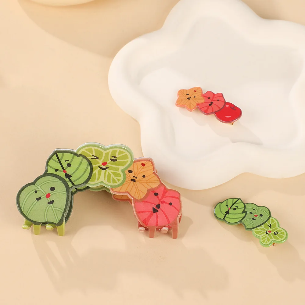 Muweordy Funny Smile Face Leaves Hair Claw Creative Colorful Acrylic Claw Clips Trendy Sweet Hairpin Hair Accessories for Women
Muweordy Funny Smile Face Leaves Hair Claw Creative Colorful Acrylic Claw Clips Trendy Sweet Hairpin Hair Accessories for Women