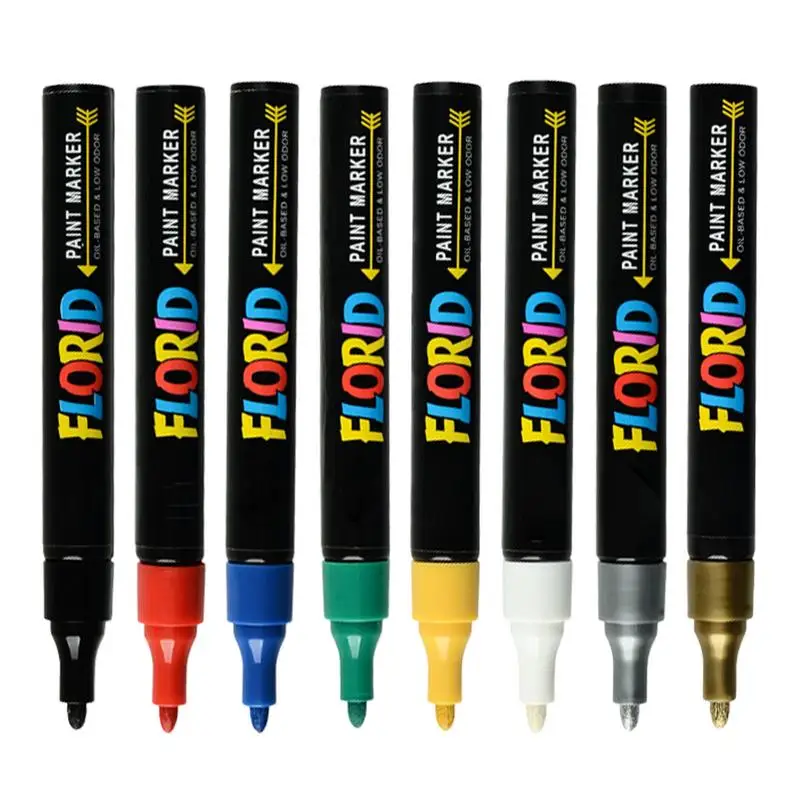 Car Wheel Permanent Paint Marker Waterproof White Markers Tire Tread Rubber Fabric Paint Metal 8 Colors Paint Marker Pens
Car Wheel Permanent Paint Marker Waterproof White Markers Tire Tread Rubber Fabric Paint Metal 8 Colors Paint Marker Pens