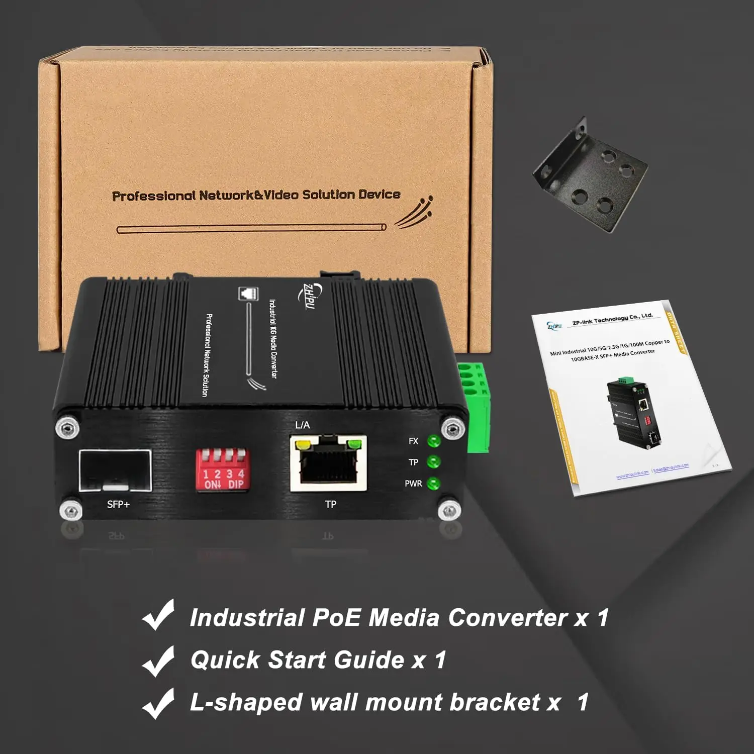 Zhpuostd Mini 10G SFP+Media Converter,Unmanaged 10G/5G/2.5G/1G/100M Copper to 10G Base-X SFP+ Media Converter Fiber Transceiver
Zhpuostd Mini 10G SFP+Media Converter,Unmanaged 10G/5G/2.5G/1G/100M Copper to 10G Base-X SFP+ Media Converter Fiber Transceiver