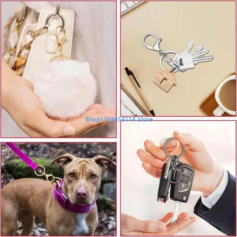 90Pcs Metal Keychain Rings Clasps Lanyard Hook Lobster Claw Clasps
90Pcs Metal Keychain Rings Clasps Lanyard Hook Lobster Claw Clasps