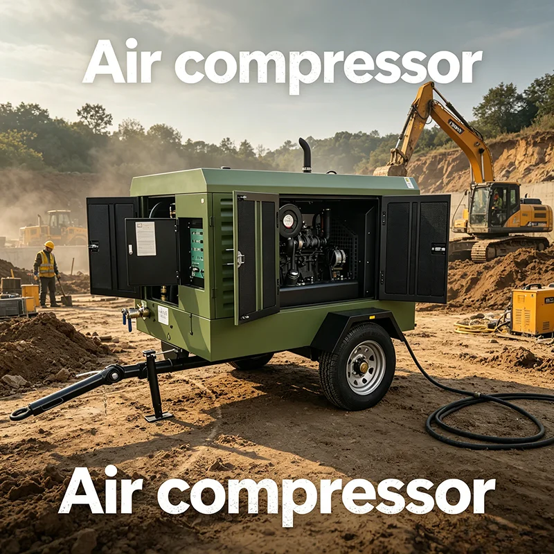 Factory Direct 185 250 350 400 450CFM 8Bar 10Bar Portable Diesel Engine Air Compressor Screw Type For Mining Jack Hammer
Factory Direct 185 250 350 400 450CFM 8Bar 10Bar Portable Diesel Engine Air Compressor Screw Type For Mining Jack Hammer
