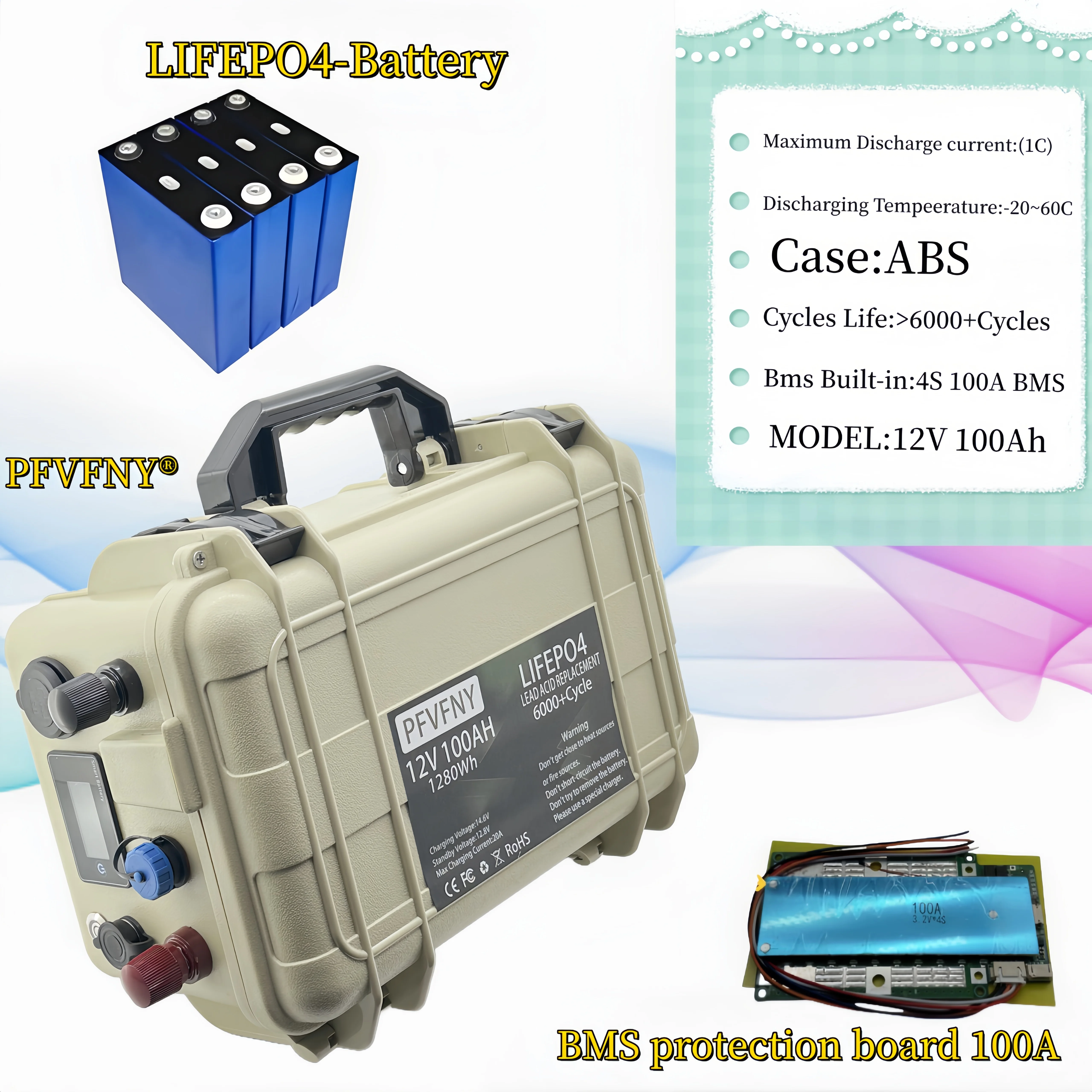 12VH LiFePO4 battery 12V 200- Brand new 500AH with 100AH BMS power display for 24-hour marine use. Air freight is fast.
12VH LiFePO4 battery 12V 200- Brand new 500AH with 100AH BMS power display for 24-hour marine use. Air freight is fast.