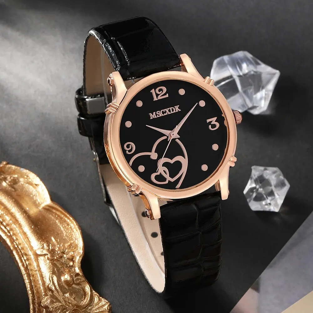 Women Fashion Leather Belt Watches & Simple Heart Wallet Glasses Sunglasses Set Ladies Quartz Wristwatches Dress Montre Femme
Women Fashion Leather Belt Watches & Simple Heart Wallet Glasses Sunglasses Set Ladies Quartz Wristwatches Dress Montre Femme