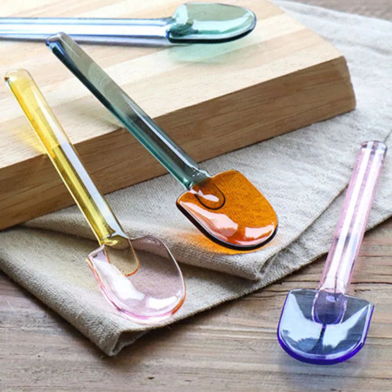 Cute Colored Glass Ice Cream Shovel & Spoon, High Borosilicate Heat Resistant Glass Spoon Handmade Coffee Dessert Teaspoon
Cute Colored Glass Ice Cream Shovel & Spoon, High Borosilicate Heat Resistant Glass Spoon Handmade Coffee Dessert Teaspoon