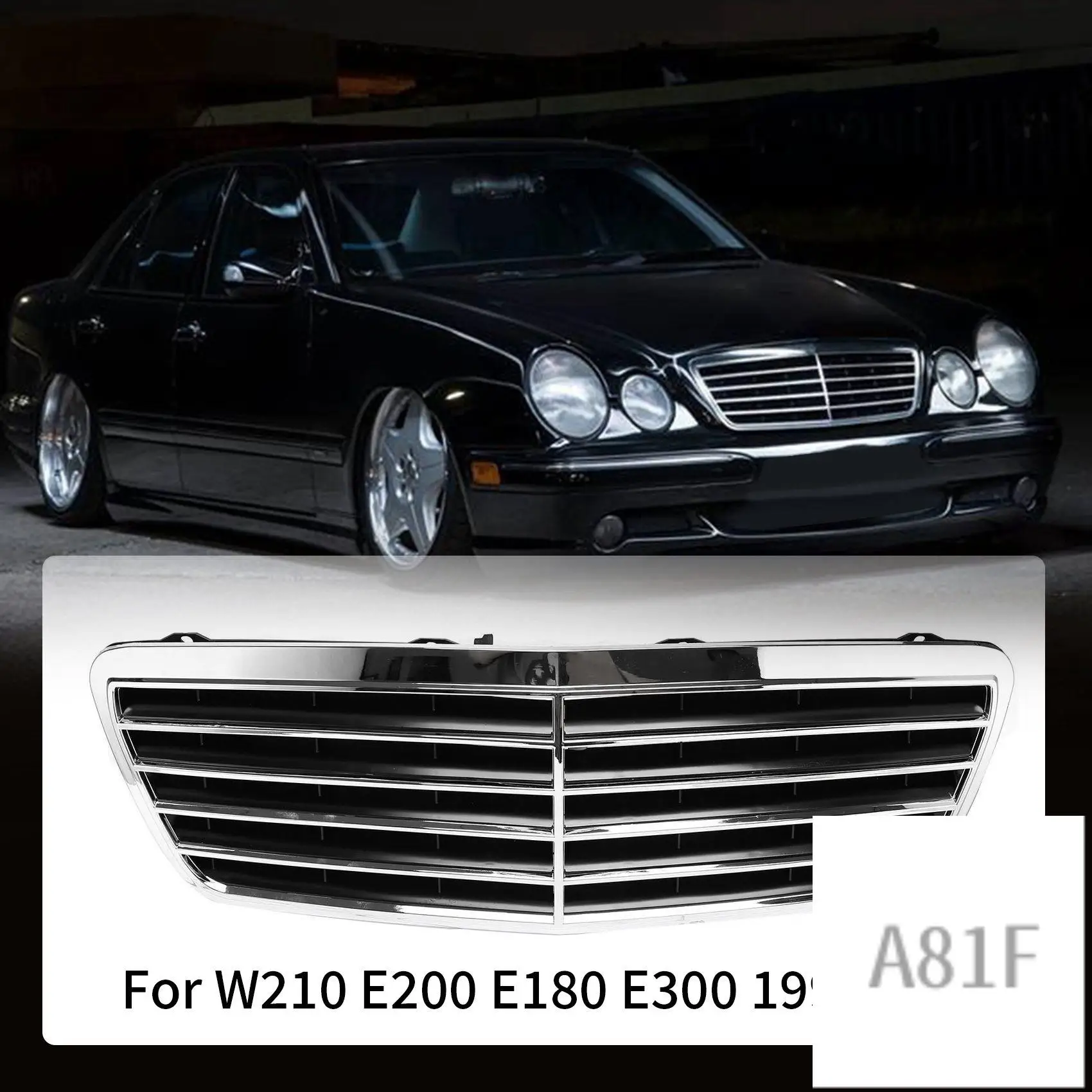 Car Front Bumper Grille Grill For Mercedes-Benz W210 E200 E180 E300 1999-2001
Car Front Bumper Grille Grill For Mercedes-Benz W210 E200 E180 E300 1999-2001