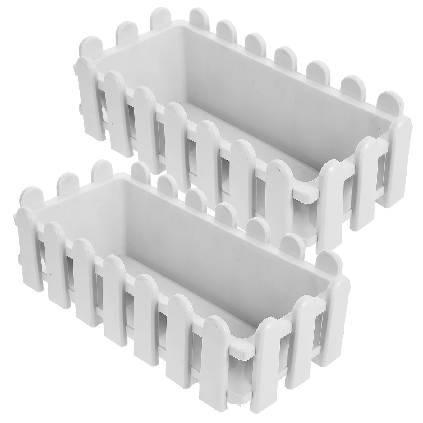 2Pcs Plastic Planter Box Rectangular for Outdoor Plants Garden Vegetable Planter Boxes Large Flowerpot Window Planting Box
2Pcs Plastic Planter Box Rectangular for Outdoor Plants Garden Vegetable Planter Boxes Large Flowerpot Window Planting Box