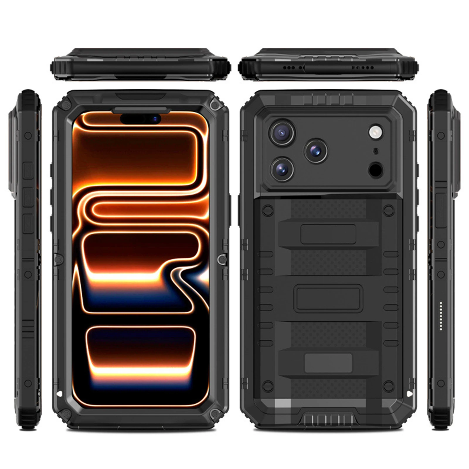 For iPhone 17/17 air/17 Pro/17 Pro Max Waterproof Case Rugged Metal Shockproof Cover Built-in Screen Protector Full Body Heavy
For iPhone 17/17 air/17 Pro/17 Pro Max Waterproof Case Rugged Metal Shockproof Cover Built-in Screen Protector Full Body Heavy