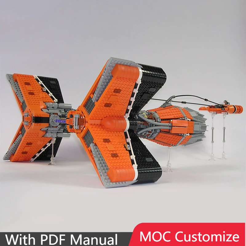 3544 PCS Hot Selling MOC Star Battle Orange spacecraft Building Blocks Model Educational DIY Assembly Toy For Boy Christmas Gift
3544 PCS Hot Selling MOC Star Battle Orange spacecraft Building Blocks Model Educational DIY Assembly Toy For Boy Christmas Gift