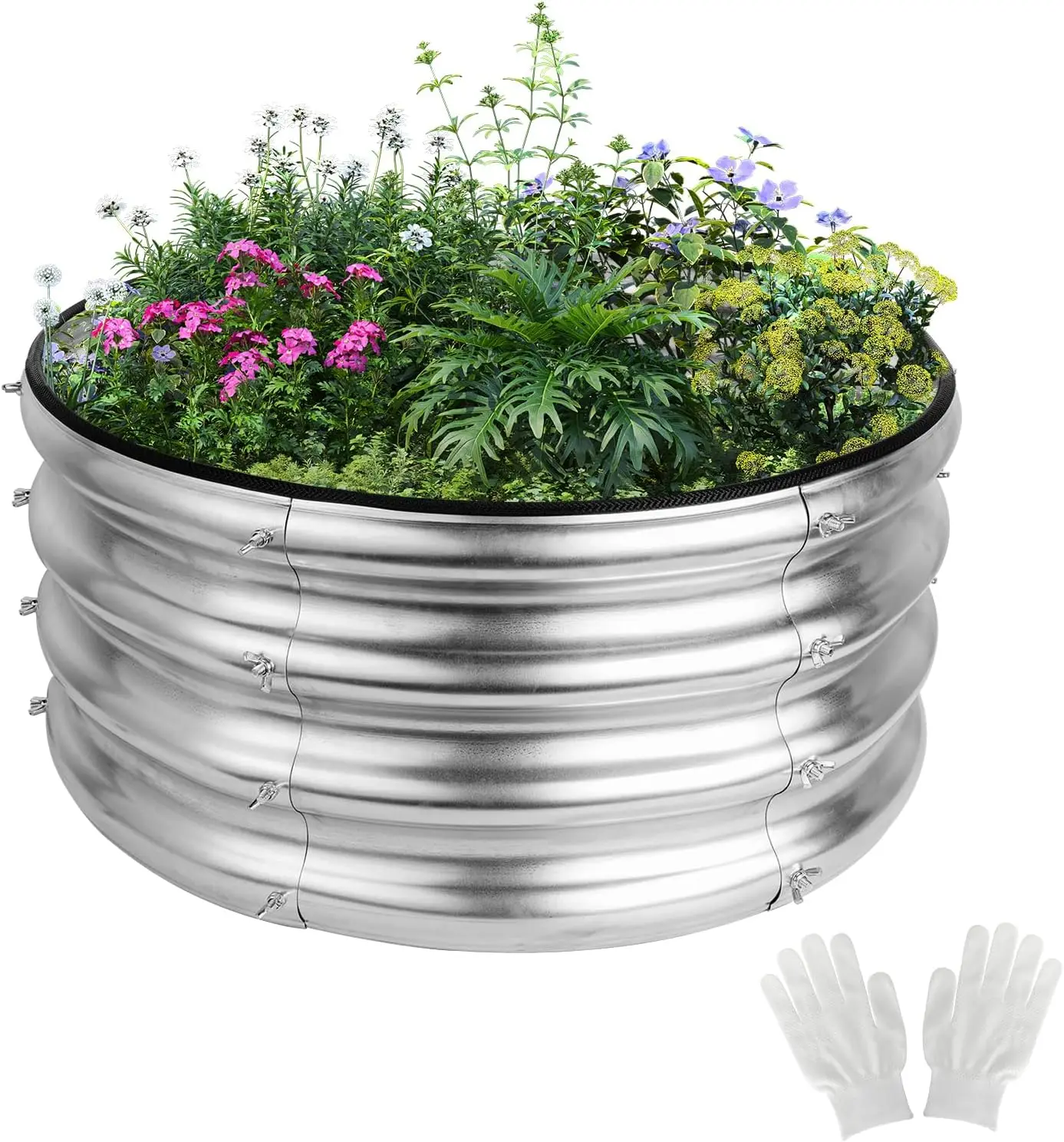 2x2x1ft Round Galvanized Raised Garden Bed Kits, Raised Garden Bed Metal Planter Outdoor Easy Assembly Garden Bed for Planting V
2x2x1ft Round Galvanized Raised Garden Bed Kits, Raised Garden Bed Metal Planter Outdoor Easy Assembly Garden Bed for Planting V