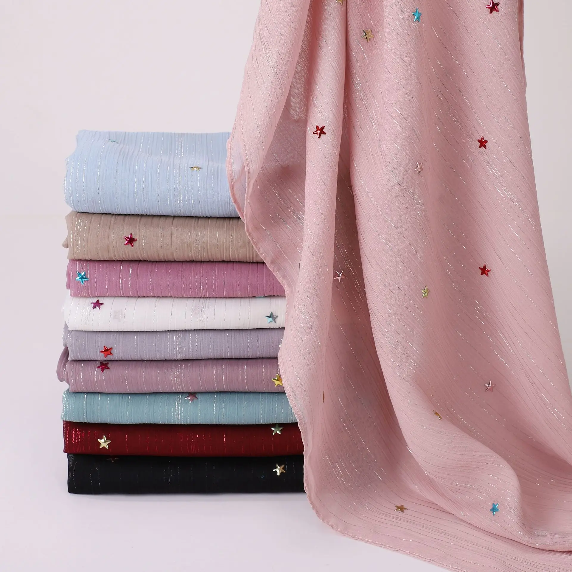 New Arrival Rhinestone Chiffon Hijab Scarf Women Sliver Wire Muslim Ramadan Headscarf Bling Party Shawls Fashion Shawl Versatile
New Arrival Rhinestone Chiffon Hijab Scarf Women Sliver Wire Muslim Ramadan Headscarf Bling Party Shawls Fashion Shawl Versatile