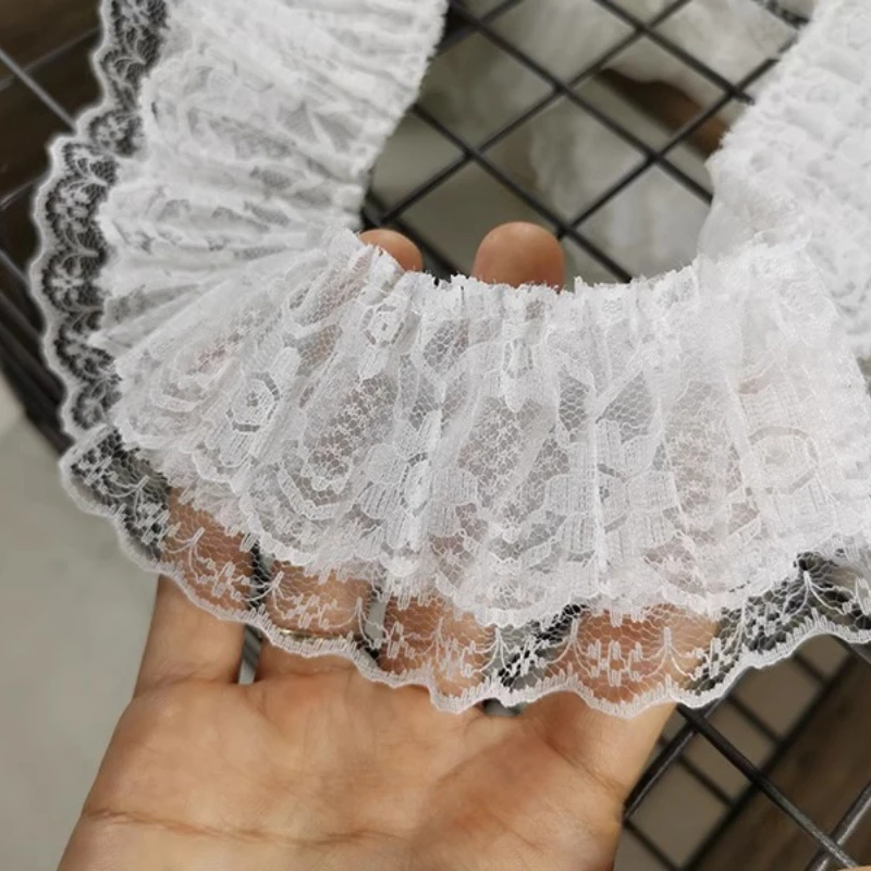 Off White Lace Fabric 6.5cm Wide Pleated Lace Collar Cuffs Skirt Doll Clothes Lolita Curtains Handmade DIY Accessories
Off White Lace Fabric 6.5cm Wide Pleated Lace Collar Cuffs Skirt Doll Clothes Lolita Curtains Handmade DIY Accessories