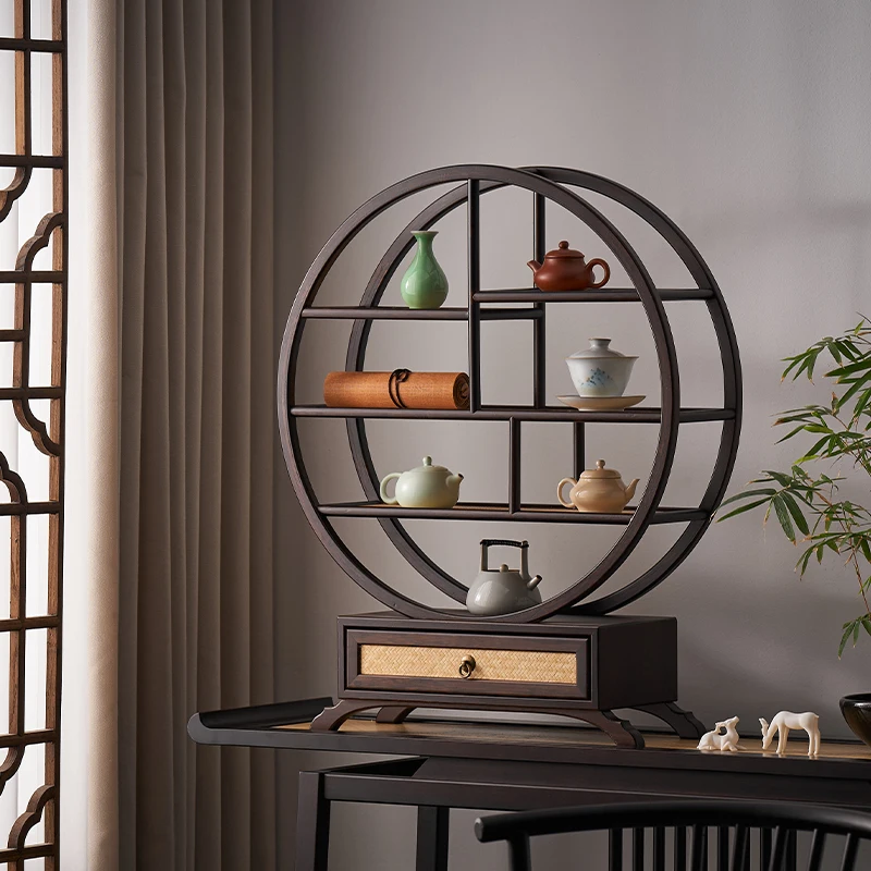 New Chinese desktop Bogu frame Solid wood bamboo desktop display stand Tea set shelf Zisha pot Duobao pavilion display rack
New Chinese desktop Bogu frame Solid wood bamboo desktop display stand Tea set shelf Zisha pot Duobao pavilion display rack