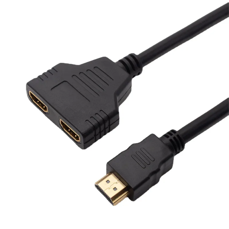 HDMI-Compatible Splitter Adapter Cable 1 to 2 HDMI 1080P V1.4 Cable Male to Female Adapter Cable Converter Cable for PC TV Xbox
HDMI-Compatible Splitter Adapter Cable 1 to 2 HDMI 1080P V1.4 Cable Male to Female Adapter Cable Converter Cable for PC TV Xbox